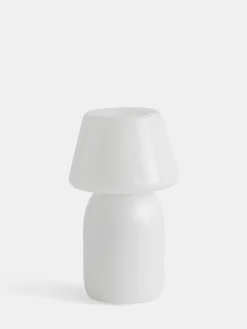Apollo Portable Table Lamp - White Opal Glass