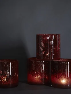 Belle Candle Holder - Claret Red - XL