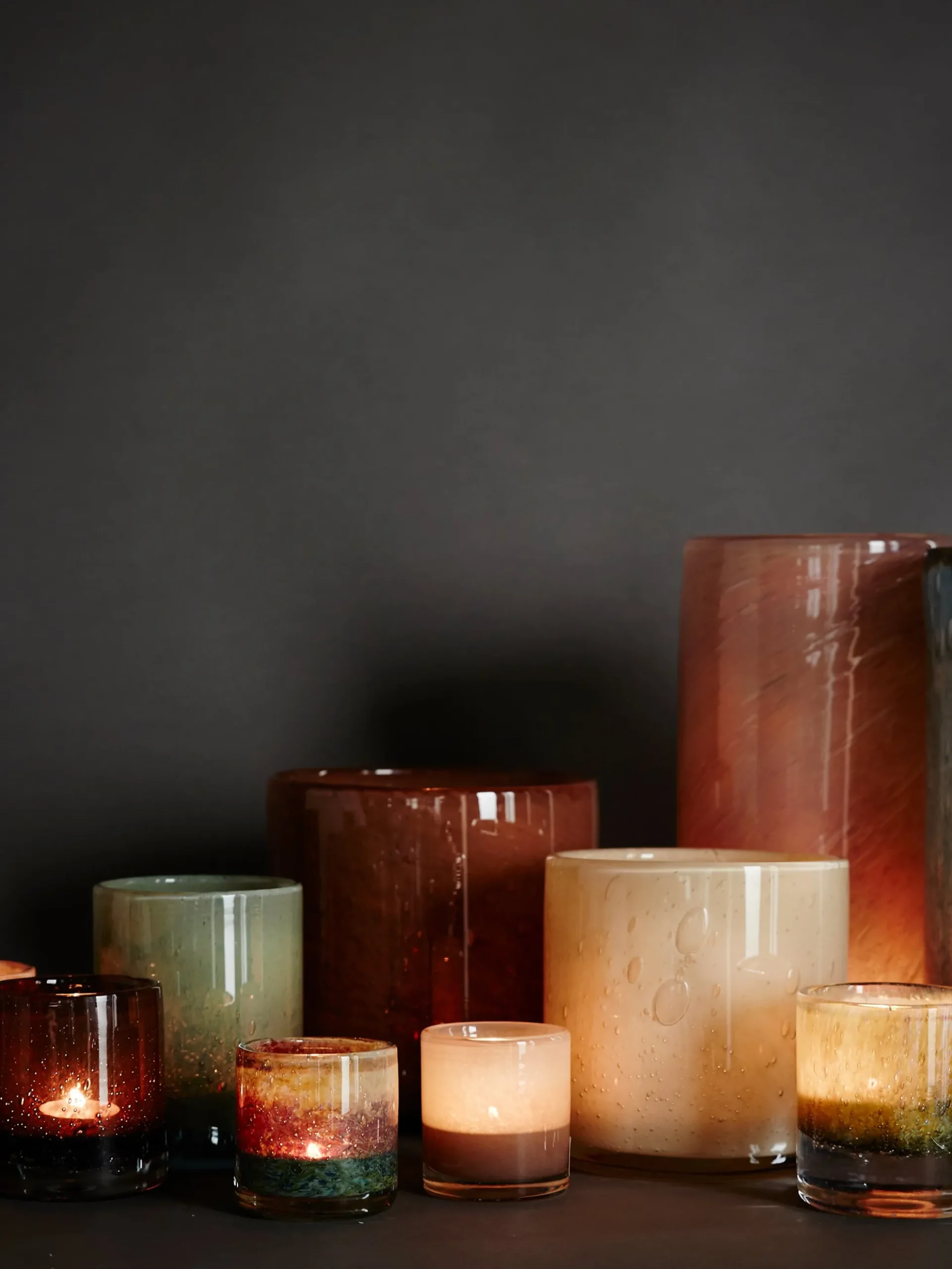 Belle Candle Holder - Cloudy Grey - Large