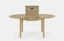 Bok Round Extendable Dining Table - Oak
