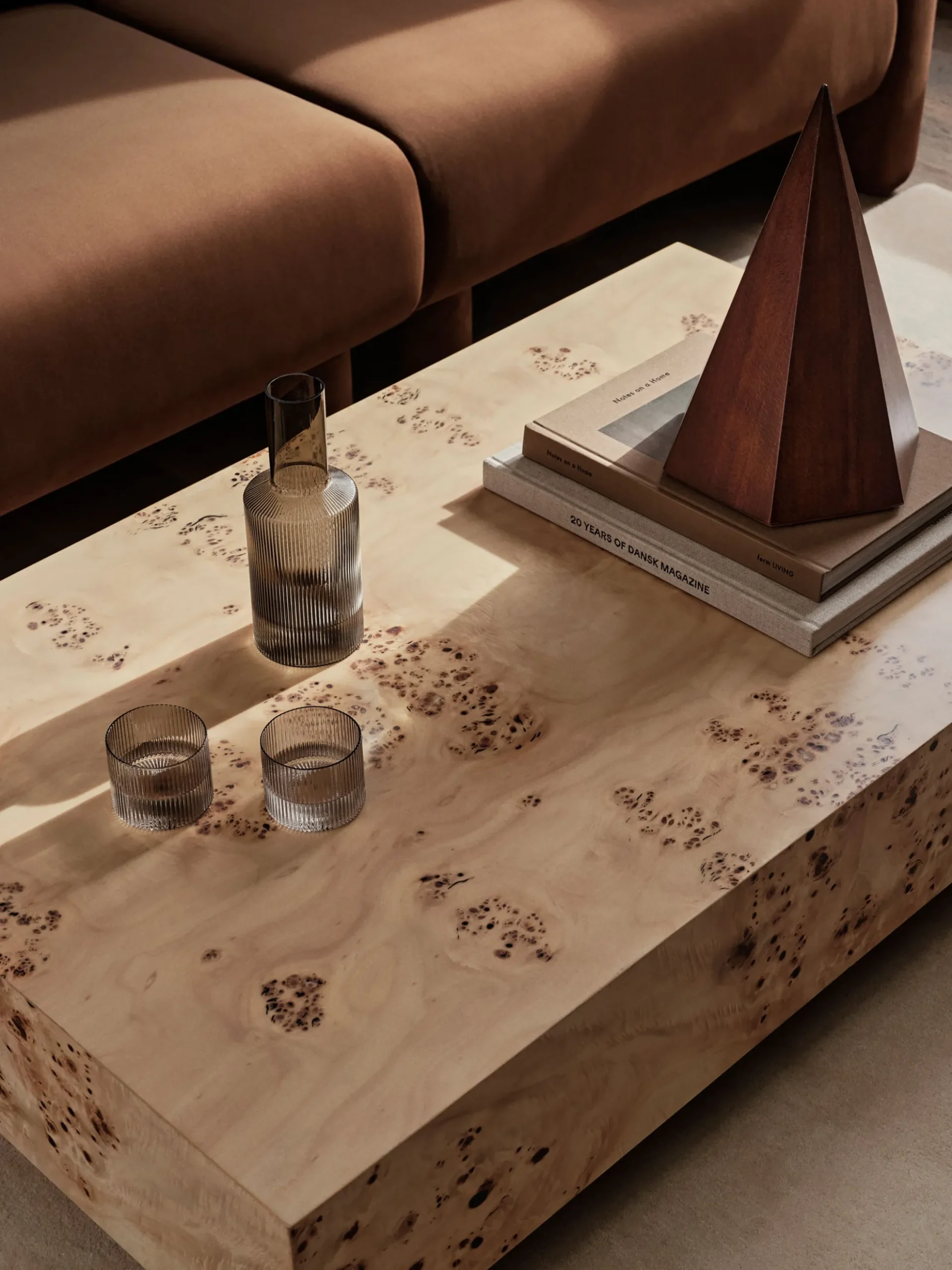Burl Coffee Table