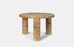 Burl Post Coffee Table