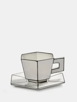 Carte Blanche Cappuccino Cup with Saucer