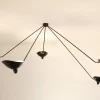 Ceiling Lamp with Five Fixed Arms