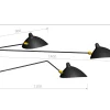 Ceiling Lamp with Three Arms