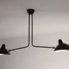 Ceiling Lamp with Two Fixed Arms