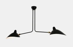 Ceiling Lamp with Two Fixed Arms