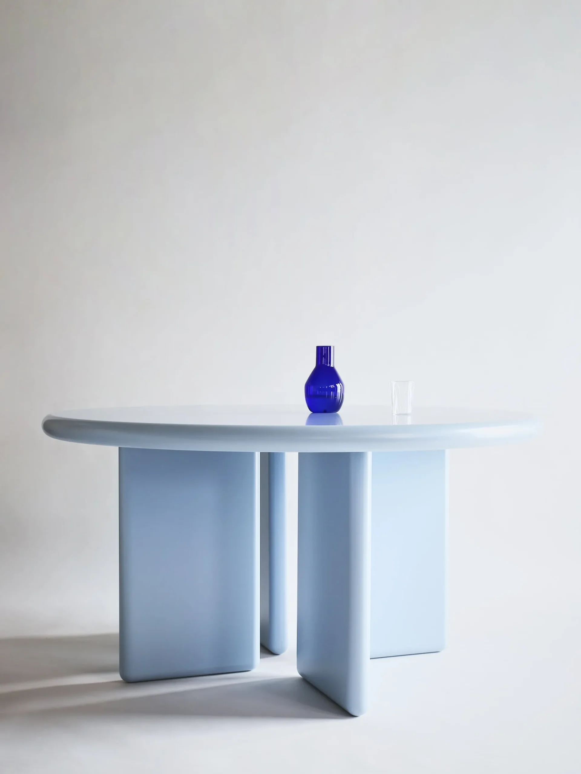 Chunky Round Table - Light Blue - 140
