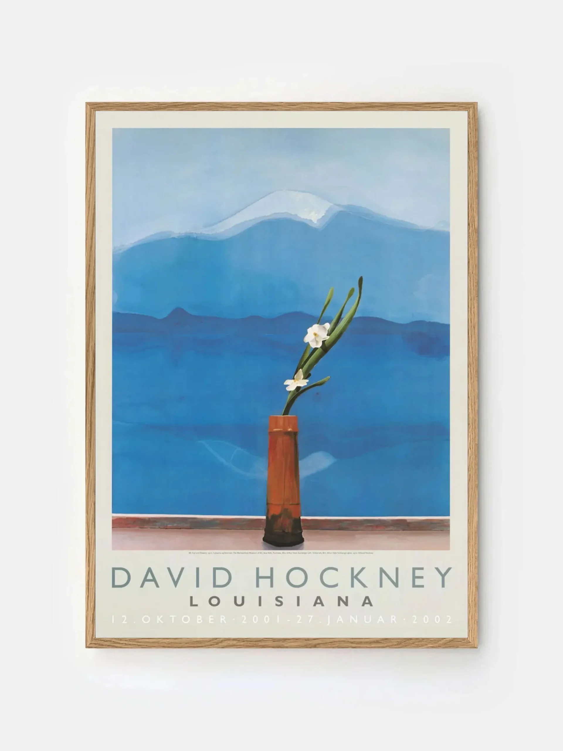 David Hockney - Mount Fuji and Flowers