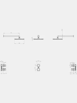 Déca Head Built-In Shower Fixture