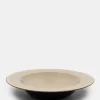 Degustation Large Round Misty Grey and Dark Blue