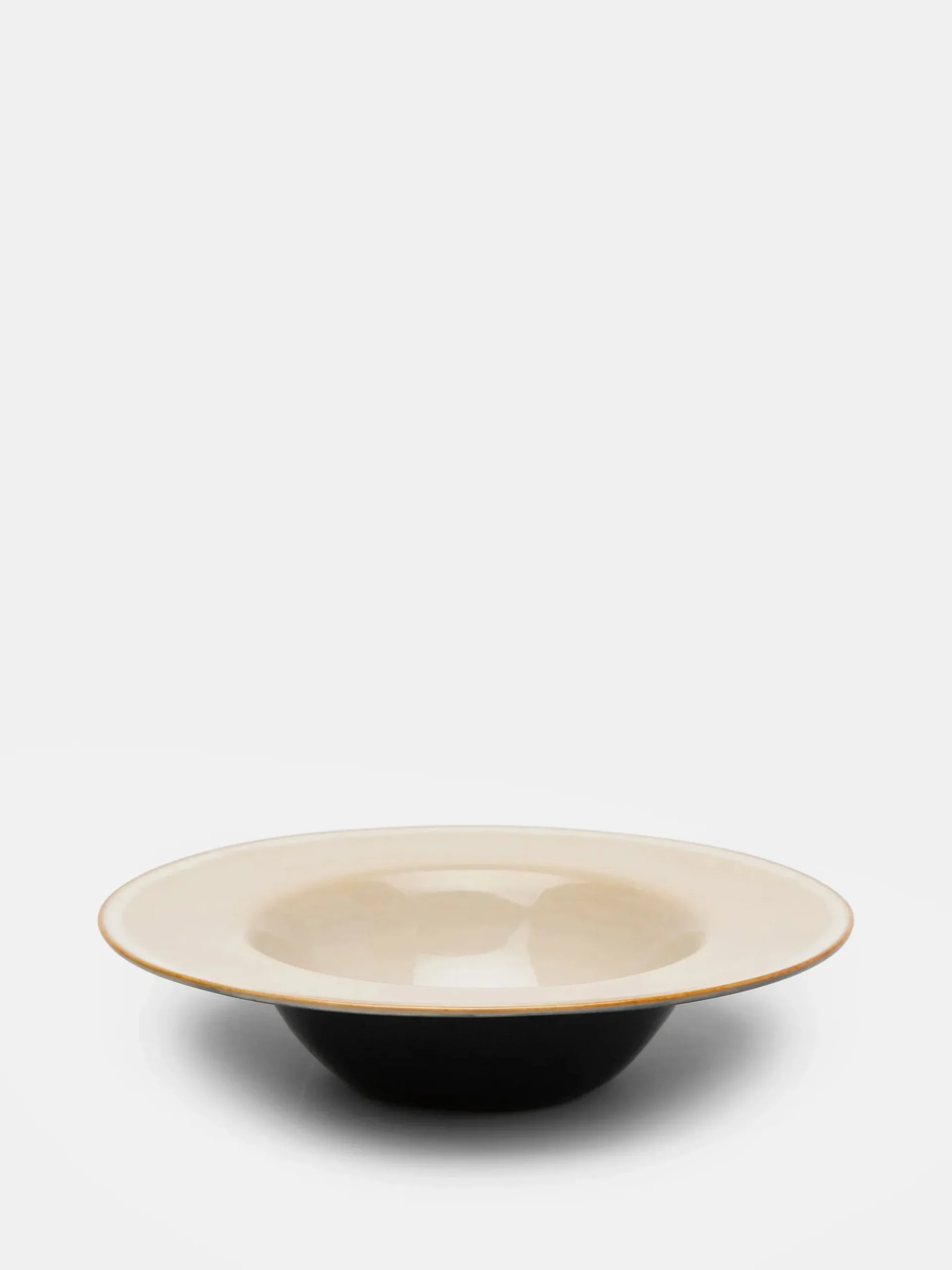 Degustation Small Round Misty Grey and Dark Blue