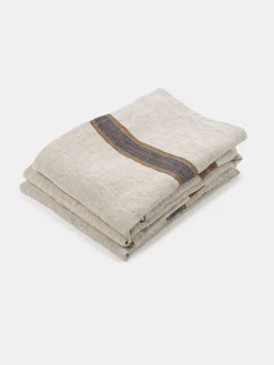 Dock Tea Towel - Leather Stripe