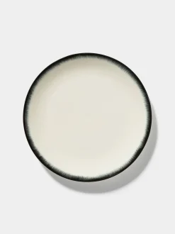 Dé - Plate 28 cm Off White - Black No3