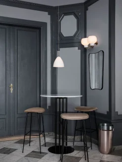F.A Wall Mirror - Black Brass