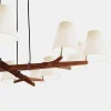 Holzstern Chandelier - Rosewood