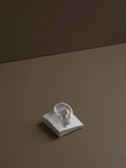 Left Ear - White
