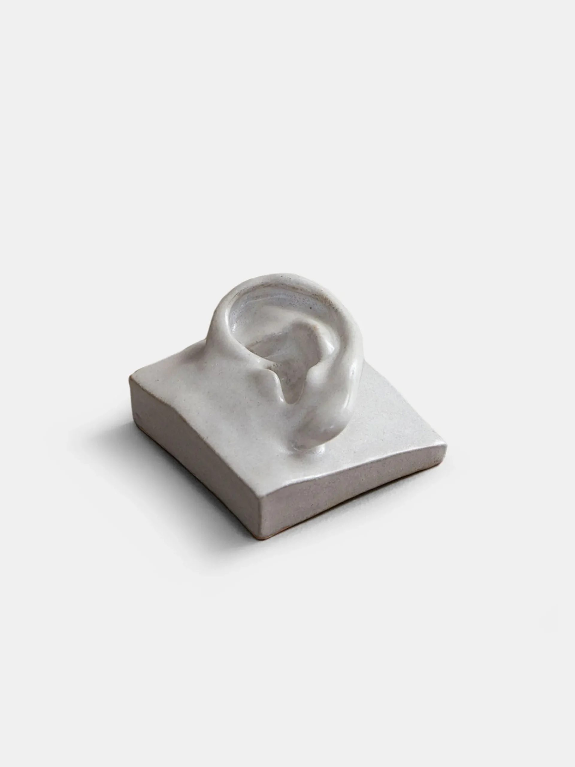 Left Ear - White