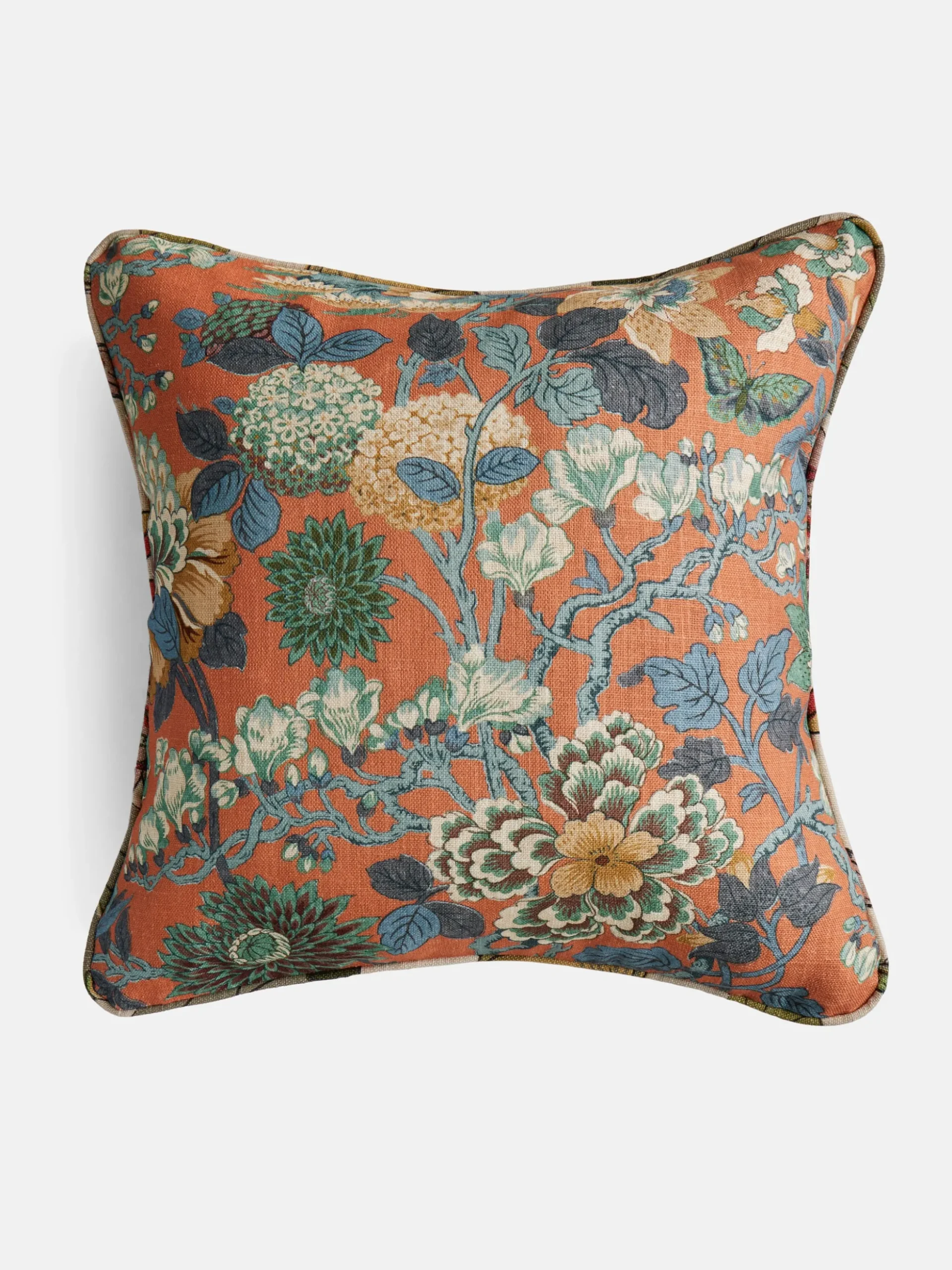 Little Magnolia Orange Cushion - 50x50 cm