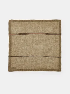Marie Napkin - Bronze Stripe