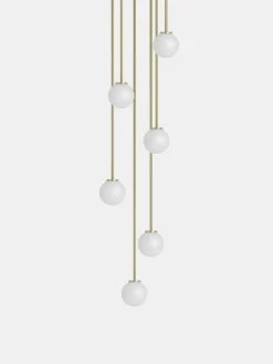 Mezzo Cluster Round 7 - Satin Brass - Large