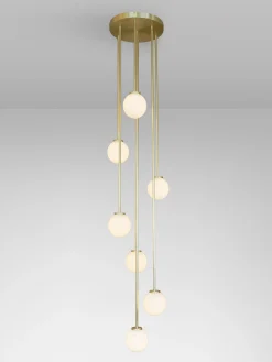 Mezzo Cluster Round 7 - Satin Brass - Large