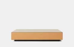 Mirror Block Coffee Table - Smokey Brown - 80 cm