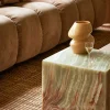 Onyx Marble Block Table
