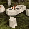 Staffa Pedestal - Ivory