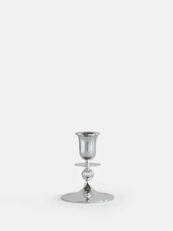 Totem Candle Holder - Silver- Petite