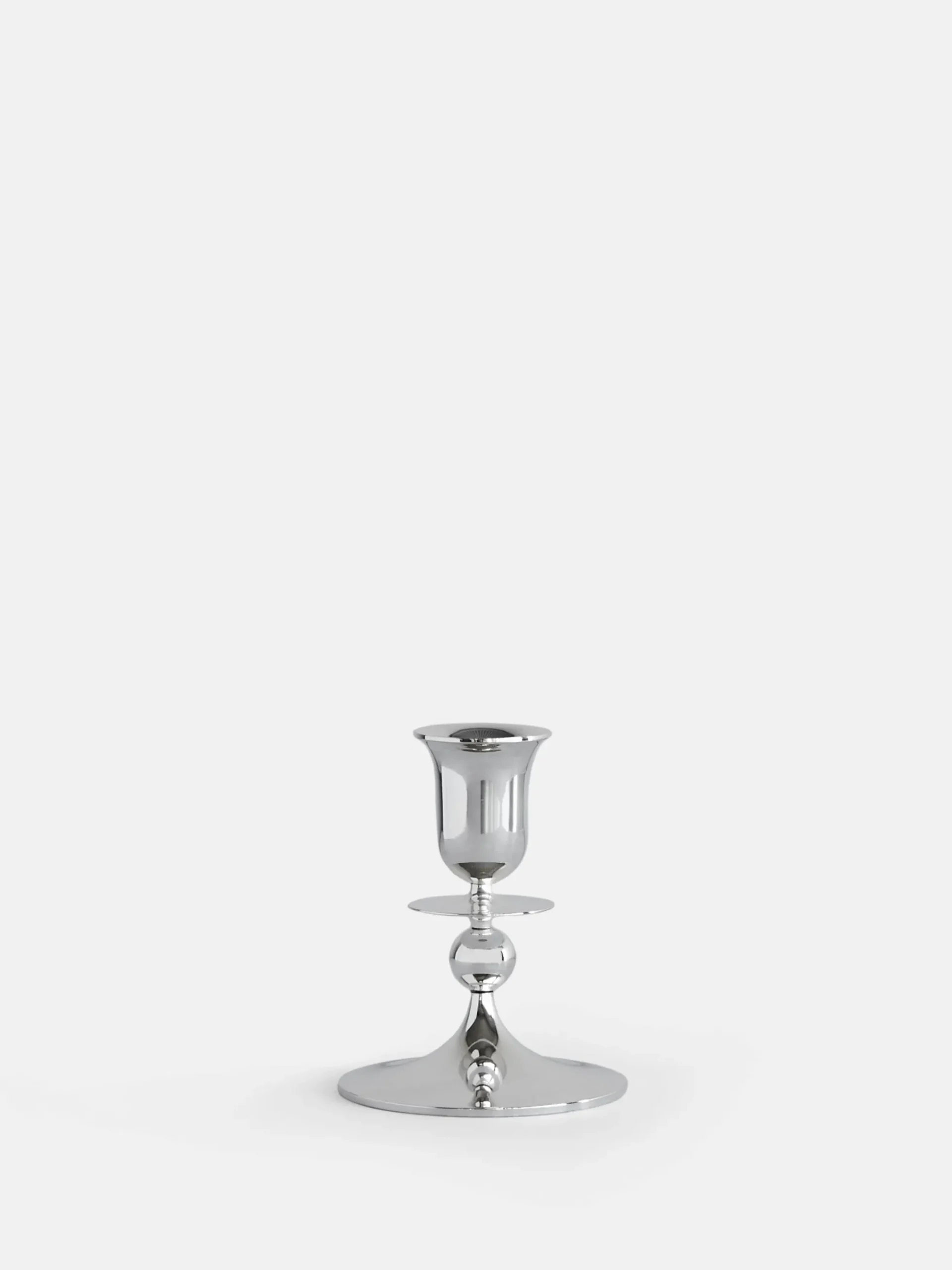 Totem Candle Holder - Silver- Petite