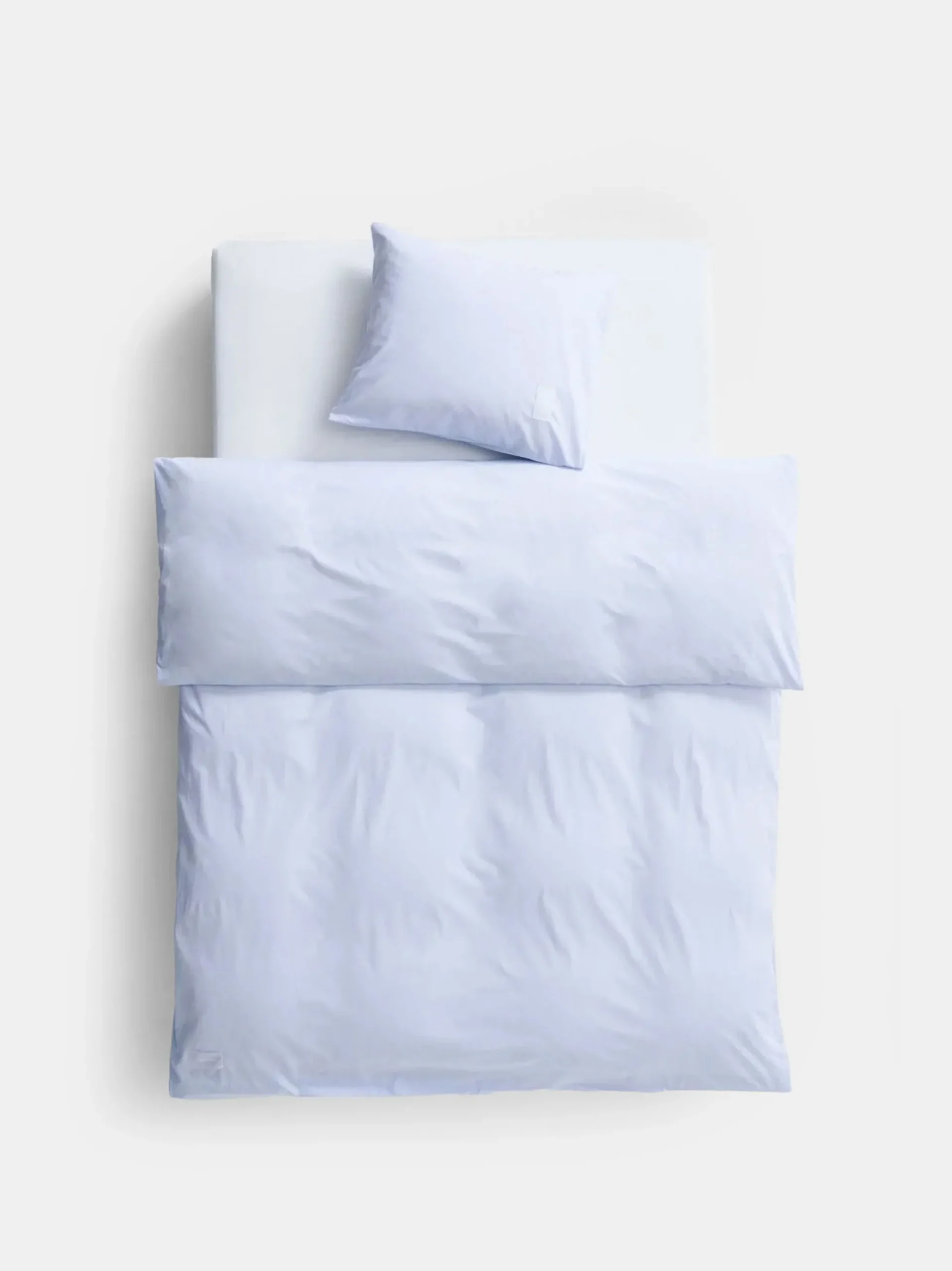 Wall Street Duvet Cover Poplin - Light Blue Stripes