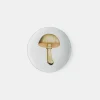 White Chamignon Comestible Dinner Plate